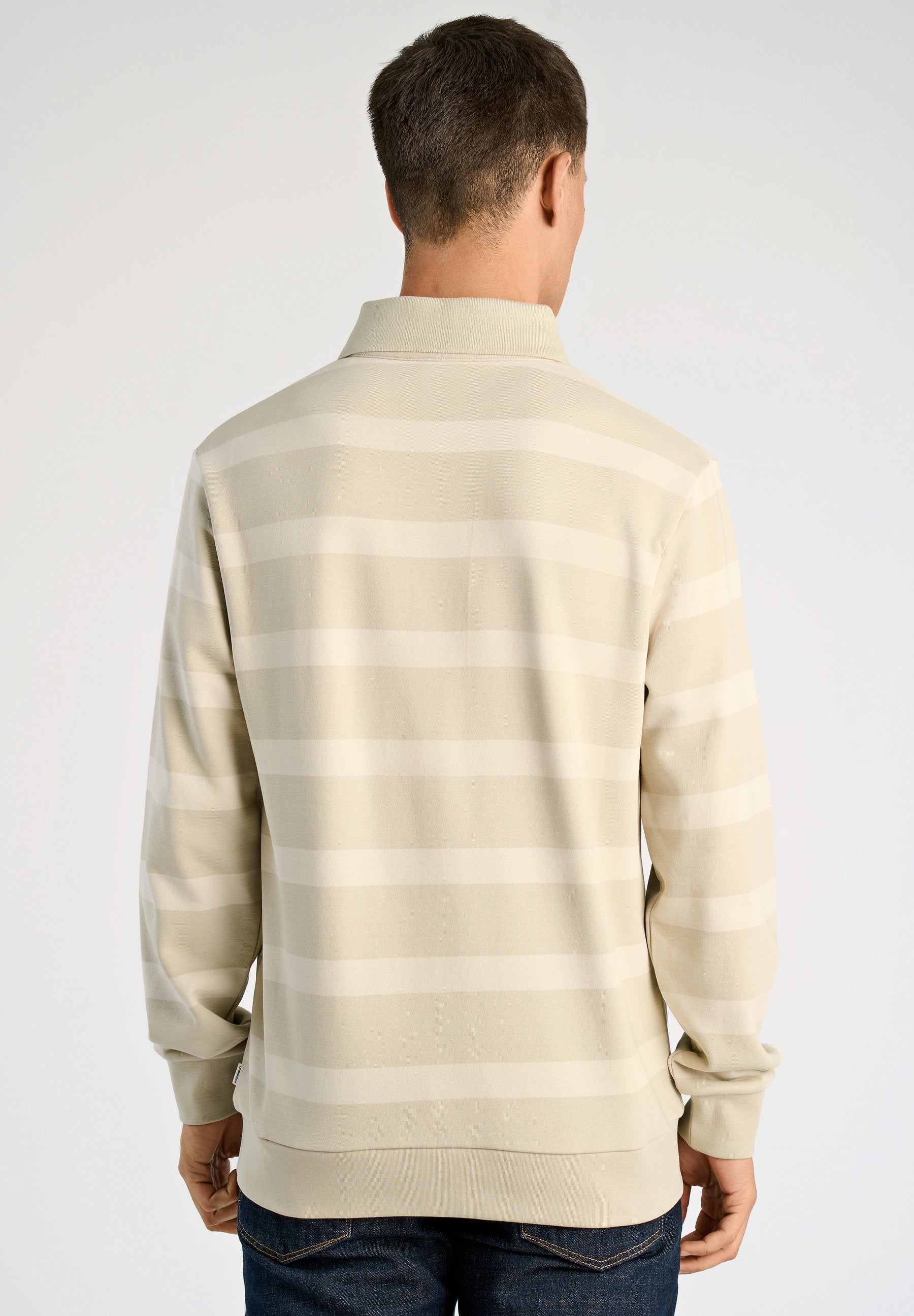 STRIPED POLO SWEATSHIRT L/S Media 4