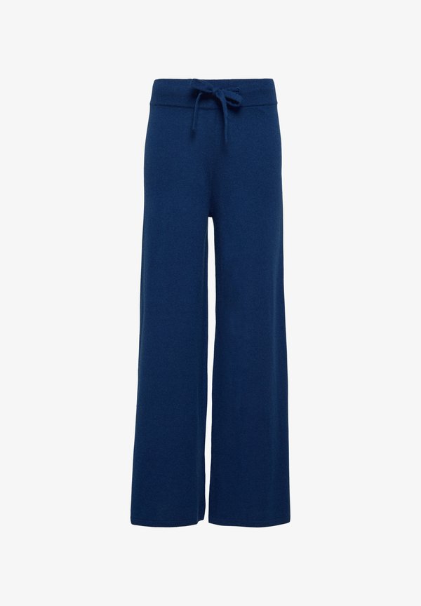 s.Oliver WIDE  - Trousers - ozeanblau
