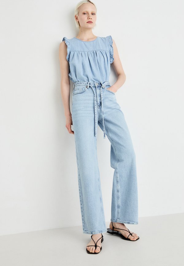 Vero Moda Wide-fit VMTESSA High rise Wide Leg Fit - Wide Leg - light blue denim