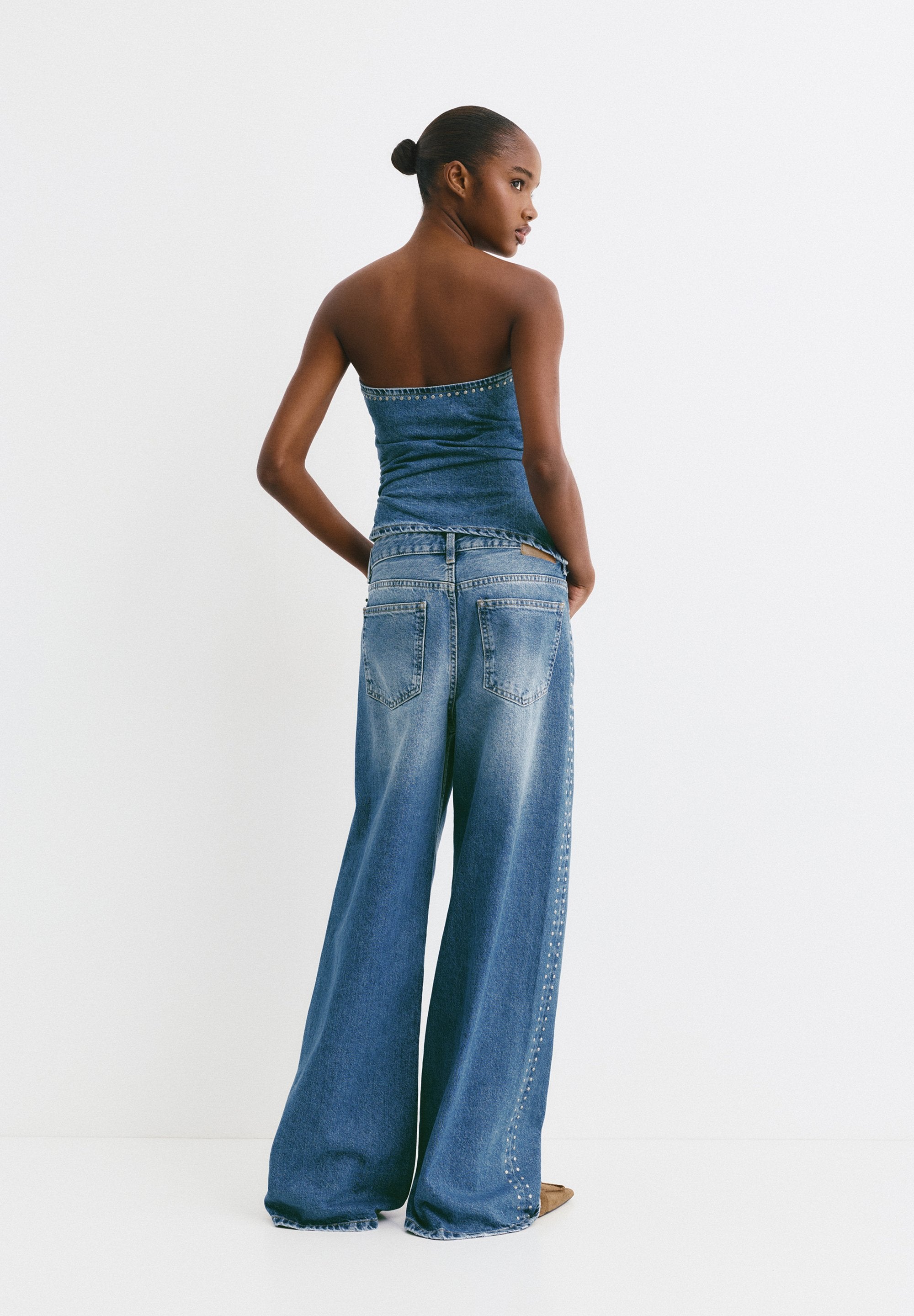 PULL&BEAR STUDDED CORSETRY-INSPIRED
