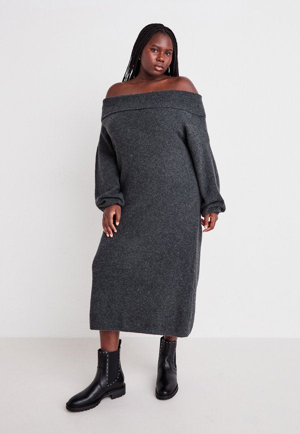 Vero Moda Curve VMCBOOM OFF SHOULDER DRESS