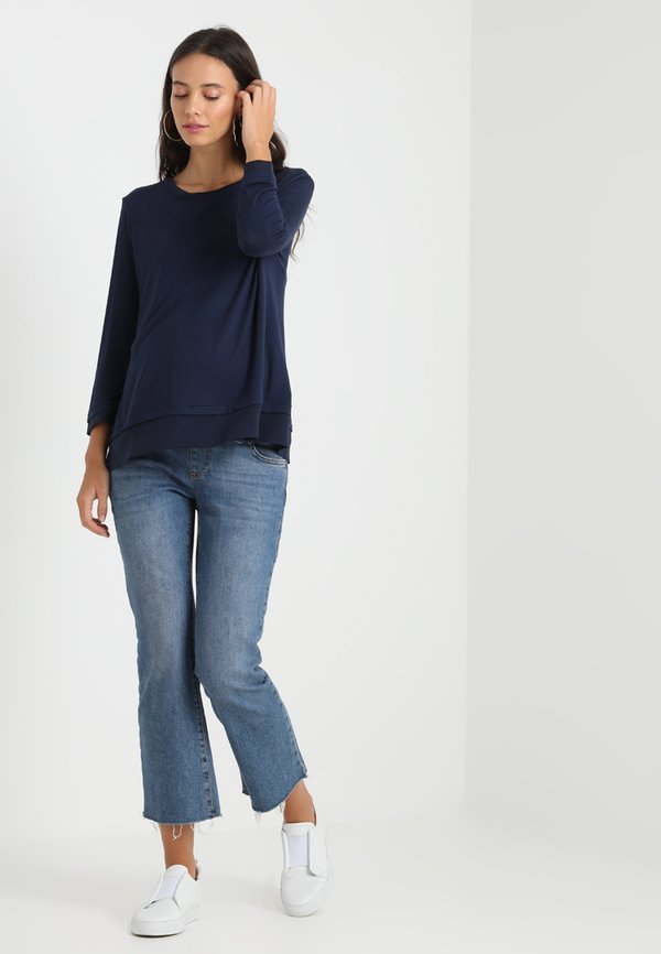 Slacks & Co. ROUND NECK WITH GEORGETTE