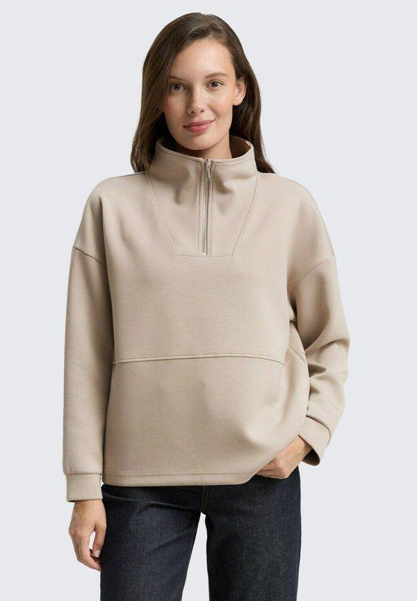 TOM TAILOR Sweatshirt - soft taupe/grey