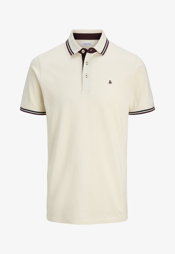 Jack & Jones JJEPAULOS POLO SS NOOS - Polo shirt - antique white