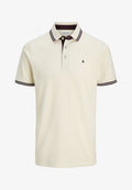 Jack & Jones JJEPAULOS POLO SS NOOS - Polo shirt - antique white