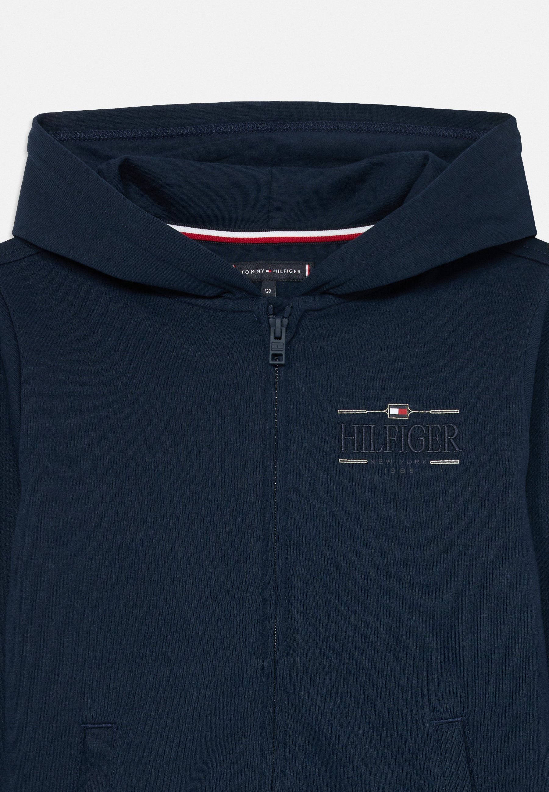 LOGO EMBROIDERY INTERLOCK KNIT ZIP-THRU HOODY Media 5