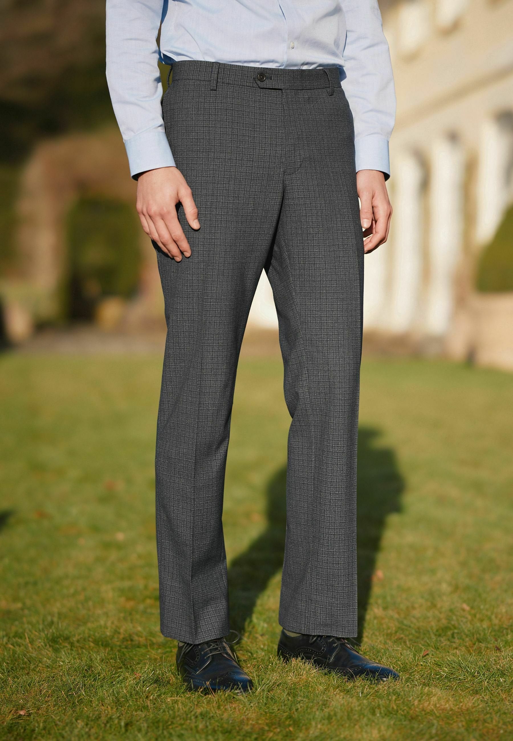 Next CHECK SUIT TROUSERS REGULAR FIT
