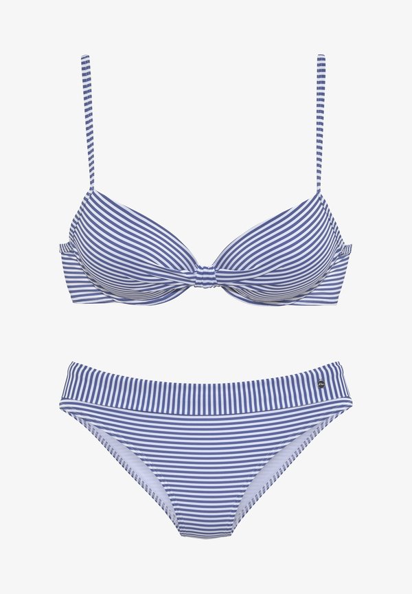 s.Oliver BÜGEL - Bikini - hellblau/weiß