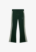 Superdry & Co SUPERDRY ATHLETIC ESSENTIALS STRIPE FLARE JOGGERS.. - Tracksuit bottoms - enamel green