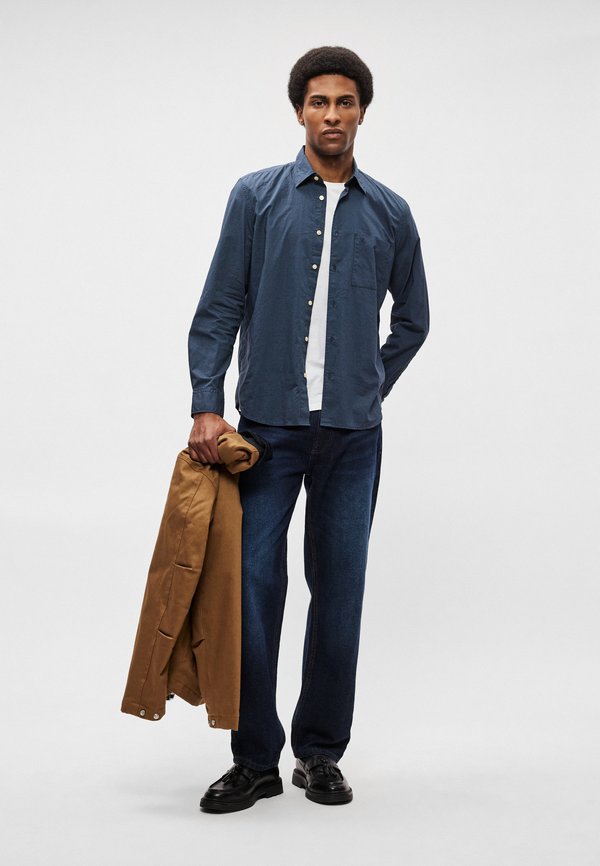 Marc O'Polo LONG SLEEVES ONE RECTANGULAR CHEST POCKET ROUND HEM