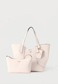 Guess DARCY LARGE TOTE 2 IN 1  - Tote bag - stone
