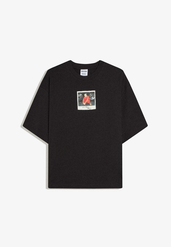 Bershka EMINEM BOXY- TSHIRT - Print T-shirt - dark grey
