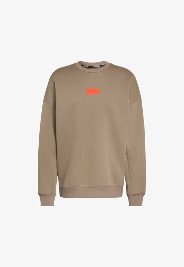 adidas Performance AUDI REVOLUT F1 TEAM ELEVATED CREW SWEAT - Sweatshirt - simple brown   hi-res red