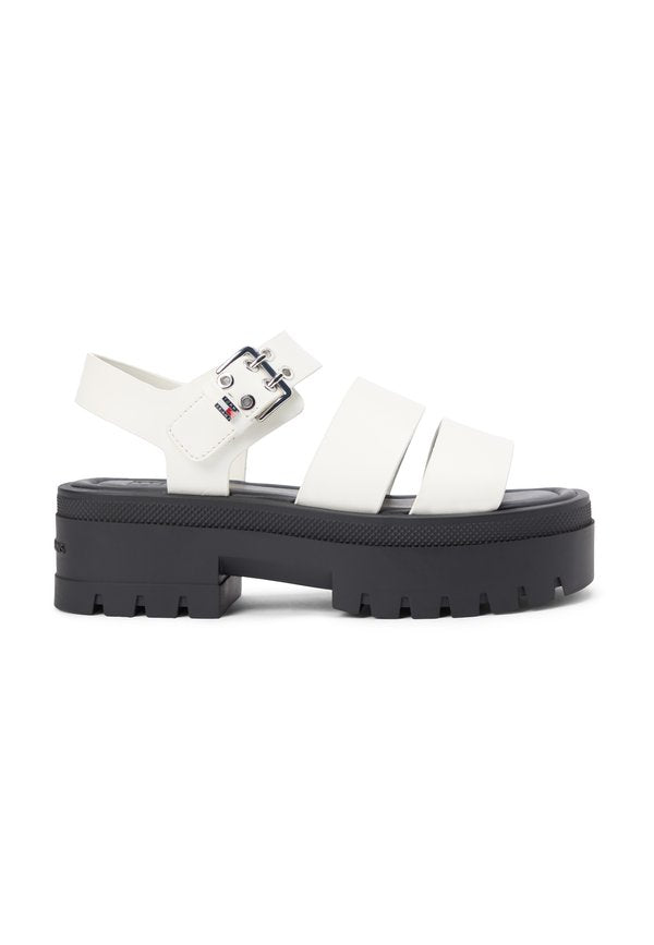 Tommy Jeans BUCKLE LEATHER CLEAT PLATFORM SANDALS