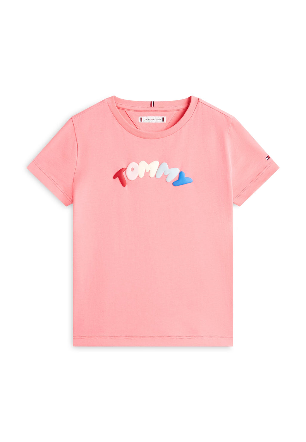 TEXTURED LOGO JERSEY CREW NECK T-SHIRT Media 1