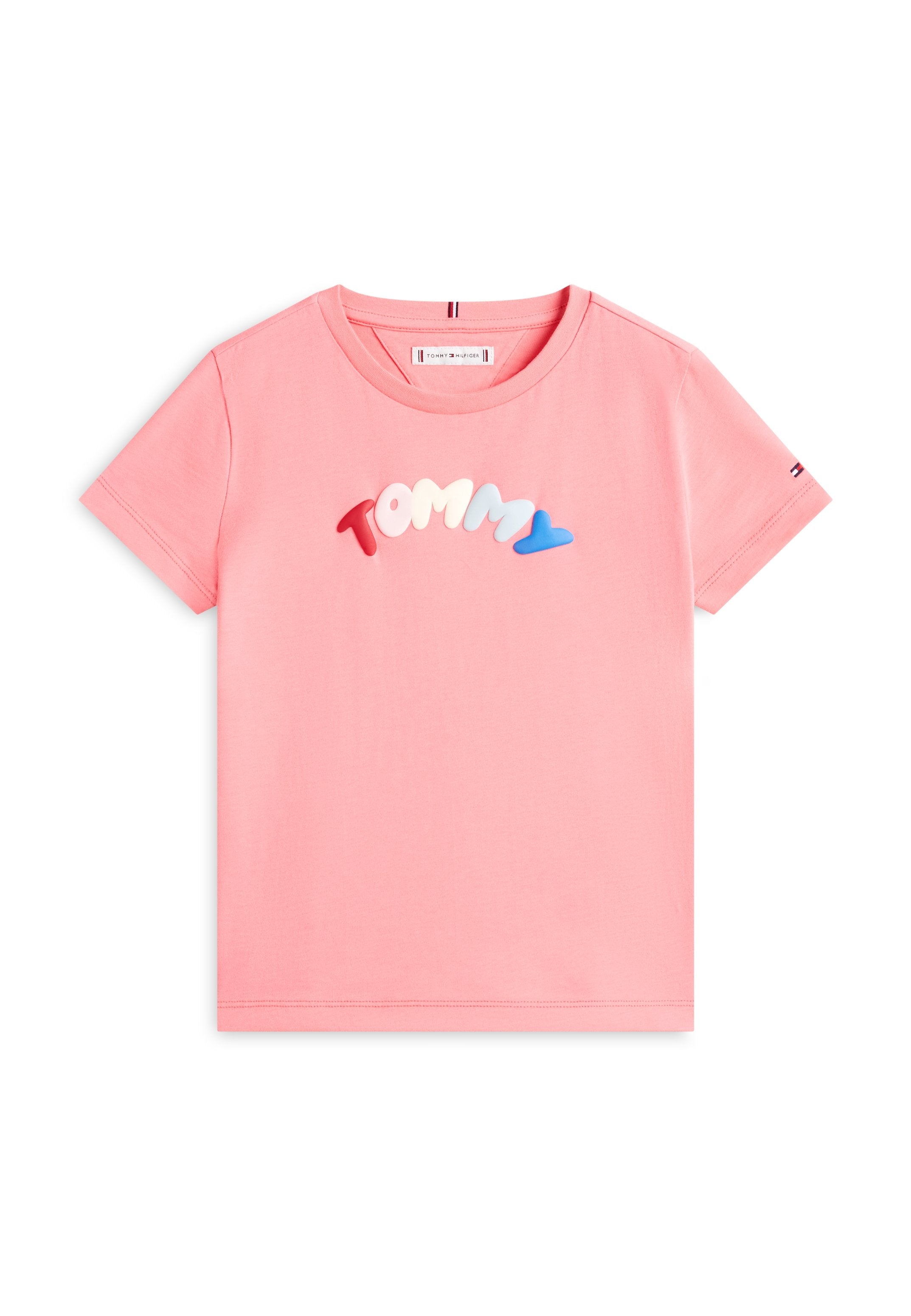 TEXTURED LOGO JERSEY CREW NECK T-SHIRT Media 1