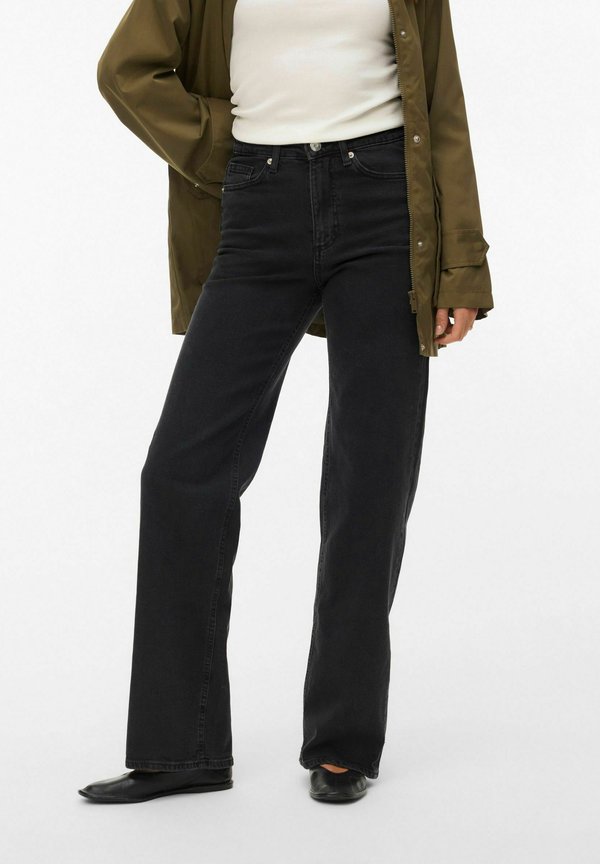 Vero Moda Wide-fit VMTESSA-STRETCH High rise Wide Leg Fit - Wide Leg - black denim