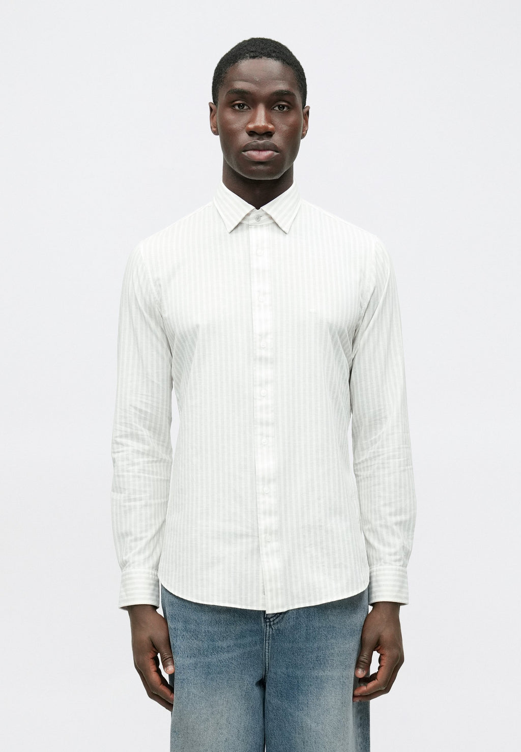 Michael Kors PERFORM STRIPE SLIM SHIRT