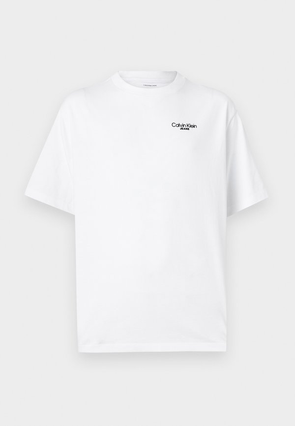 Calvin Klein Jeans LOGO BACK PRINT UNISEX - Print T-shirt - brilliant white