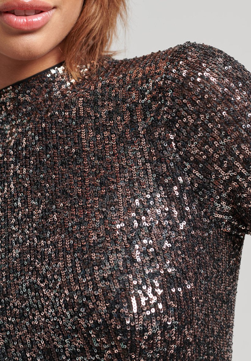Superdry & Co LONG SLEEVE BACKLESS SPARKLY