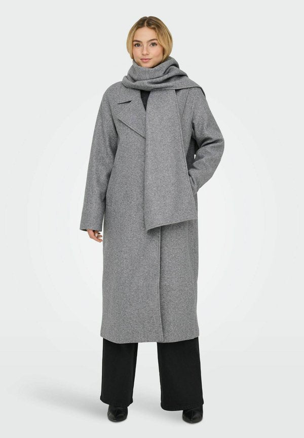 ONLY ONLELBA - Classic coat - medium grey melange