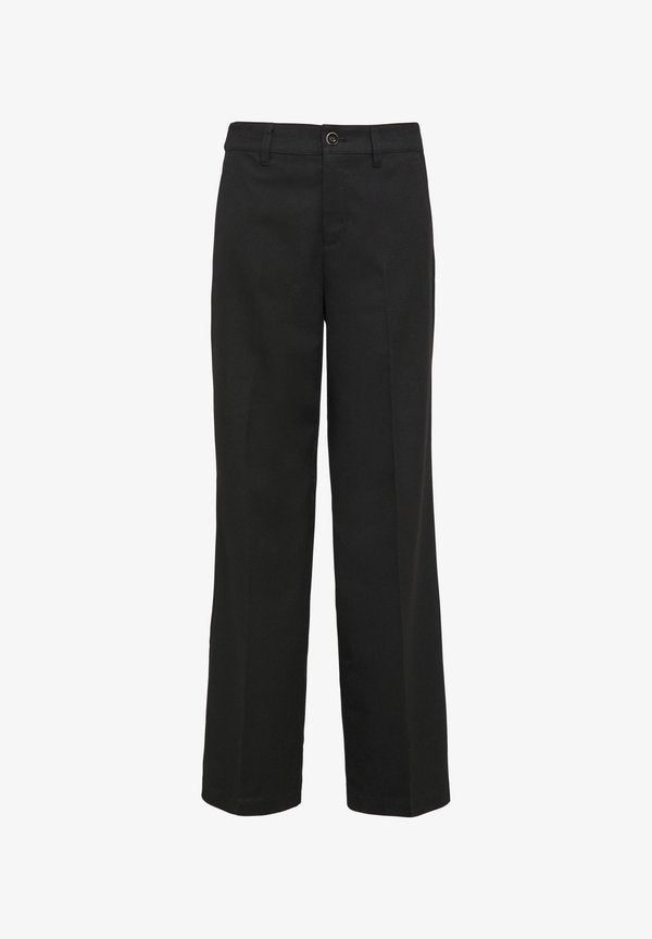 s.Oliver WIDE LEG  - Trousers - schwarz