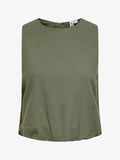 ONLY ONLGOA linen - Blouse - smokey olive