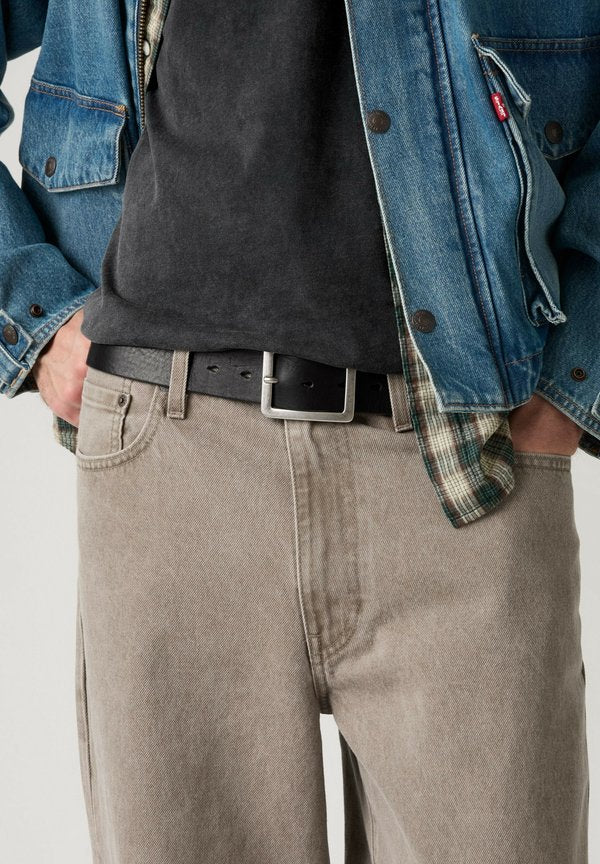 Levi's® MASON CENTERBAR BELT CAVIAR - Belt - caviar - blacks