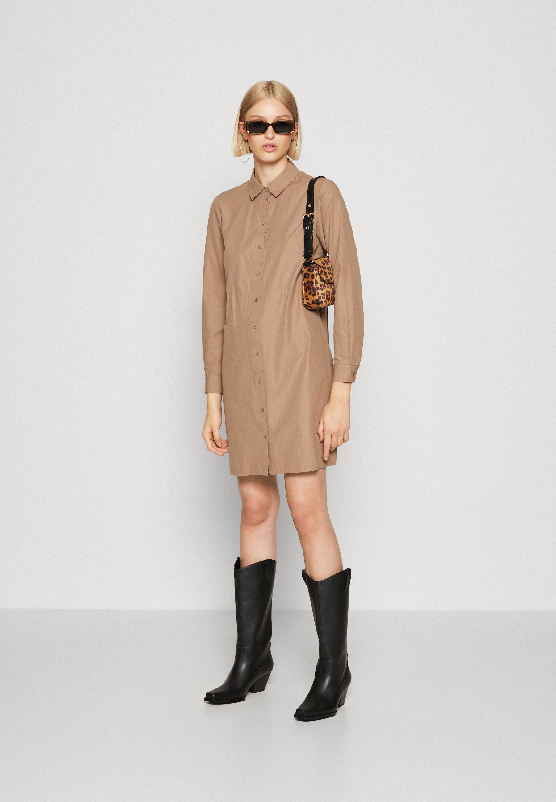 Pieces PCNIKA SHIRT TIE DRESS