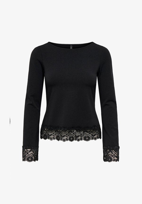 ONLY TOP ONLLIVE TOP - Long sleeved top - black