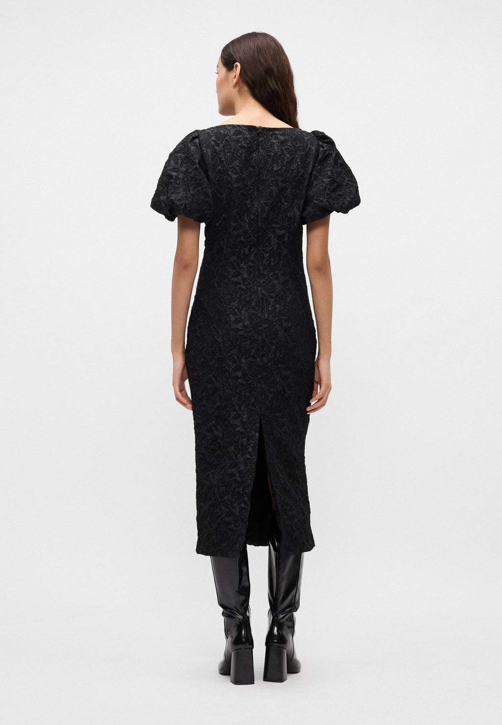 Gina Tricot PUFF SLEEVE MIDI DRESS
