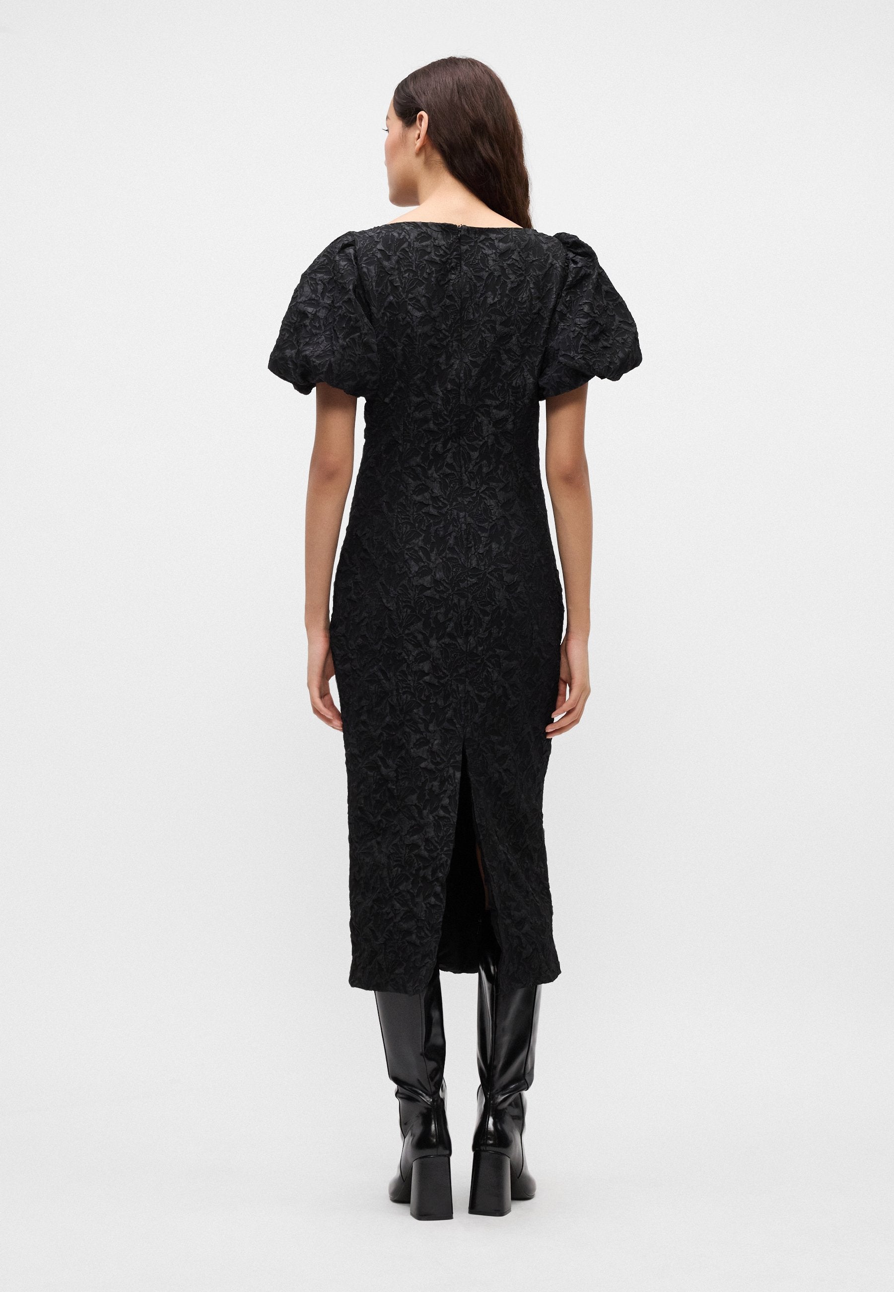 Gina Tricot PUFF SLEEVE MIDI DRESS