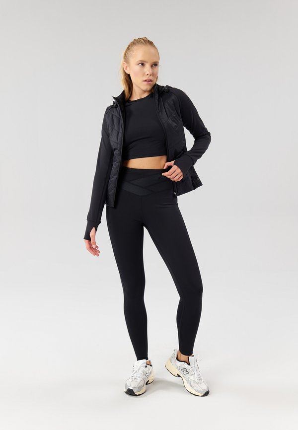 Even&Odd active FULL LENGTH HIGH RISE LEGGINGS WITH CONTRAST BANDAGE WAISTBAND