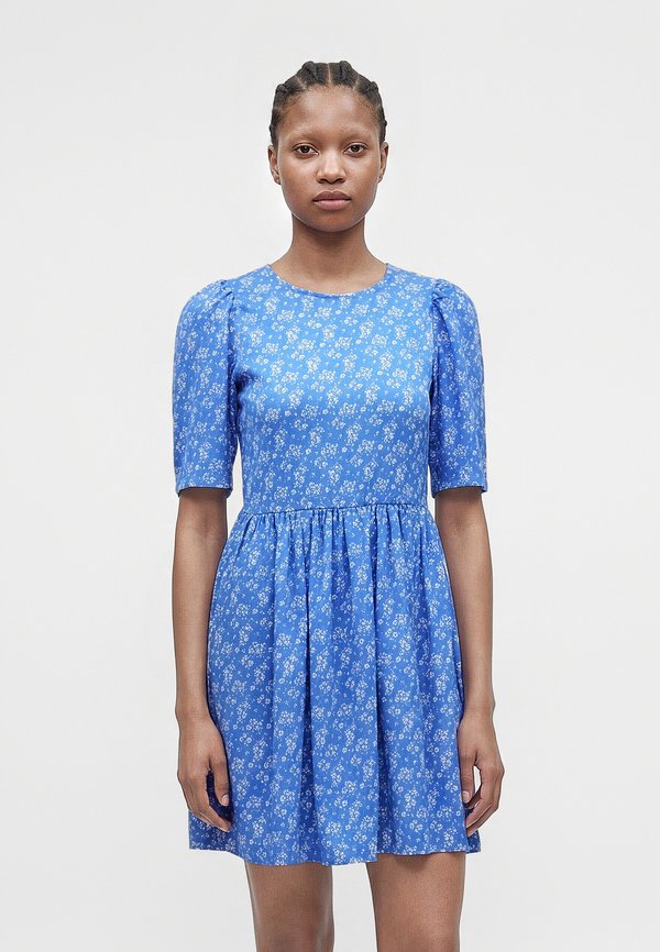 ONLY ONLMOLLY O NECK DRESS - Day dress - ultramarine/cloud dancer