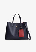 Tommy Hilfiger ICON SATCHEL - Tote bag - space blue