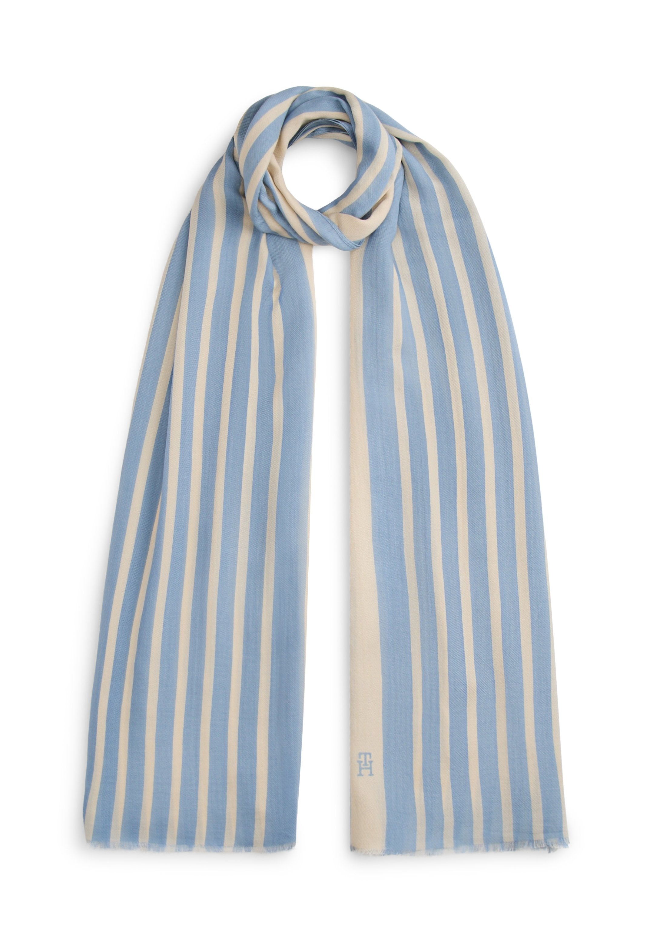 CHIC TH MONOGRAM RECTANGULAR SCARF Media 1