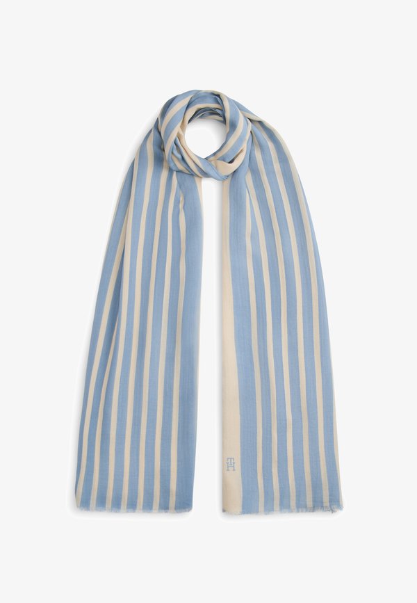 Tommy Hilfiger CHIC TH MONOGRAM RECTANGULAR SCARF - Scarf - well water