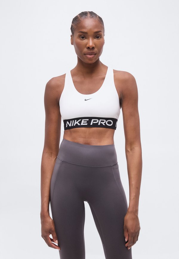 Nike Performance 365 BRA - Medium support sports bra - white/black