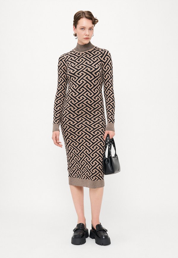 Vero Moda Tall VMARIA ART HIGH NECK CALF DRESS