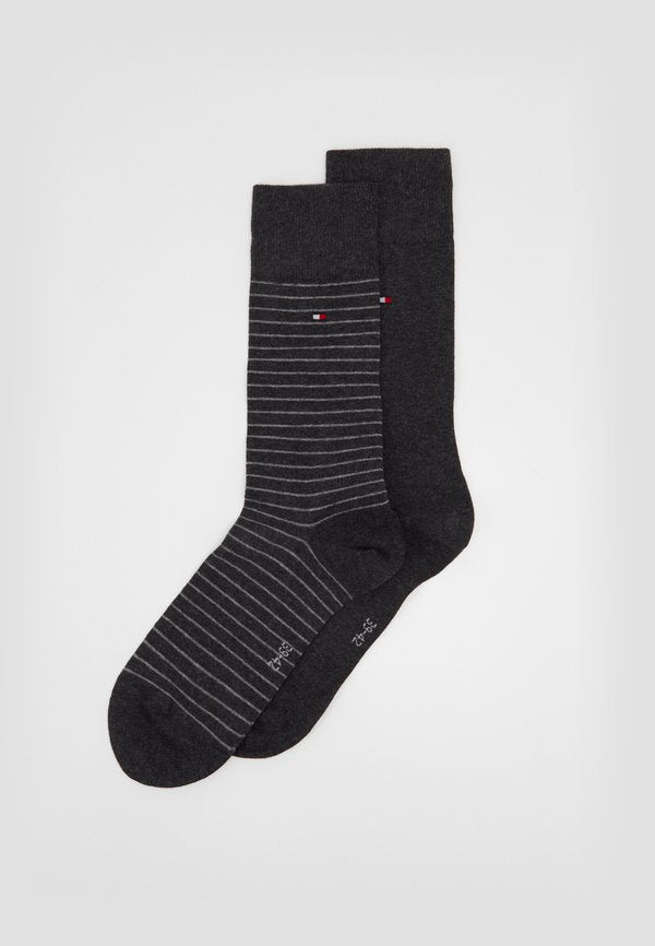 Tommy Hilfiger STRIPE SOCK 2 PACK - Socks - anthracite
