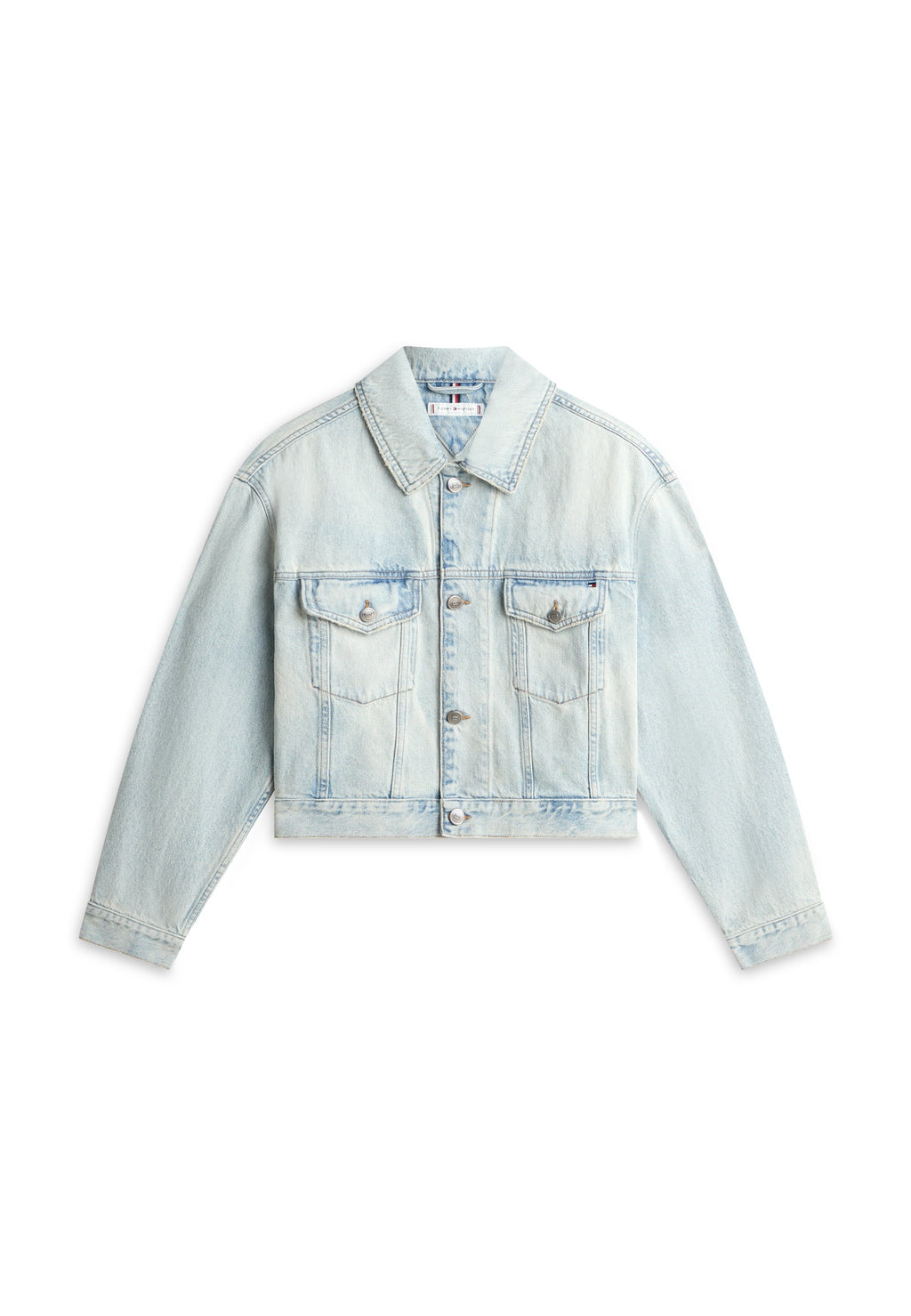 FADED RELAXED DENIM TRUCKER JACKET Media 1