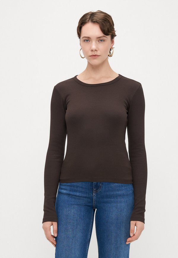 Vero Moda Tall VMCHLOE  - Long sleeved top - chocolate torte