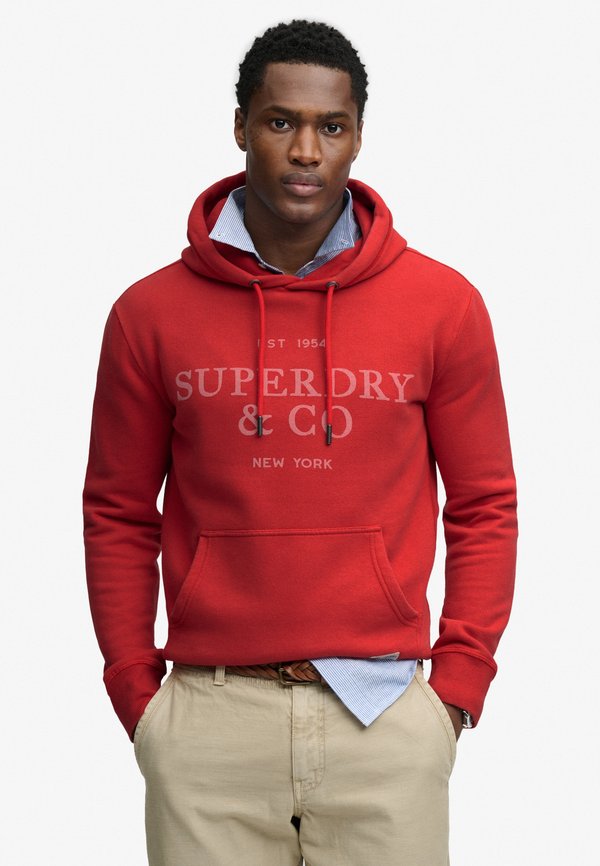 Superdry & Co SUPERDRY 1954 COMPANY RELAXED HOODIE.. - Hoodie - base red