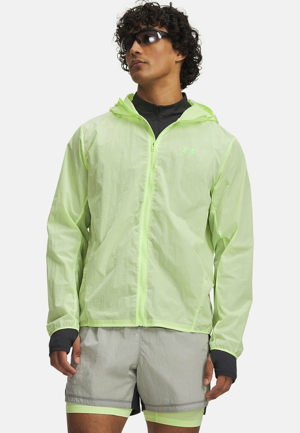 Under Armour EXPLOR TRAIL RUN WIND - Waterproof jacket - fade green
