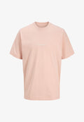 Jack & Jones JORNORREBRO EMB TEE SS CREW NECK NOOS - Print T-shirt - peach melba