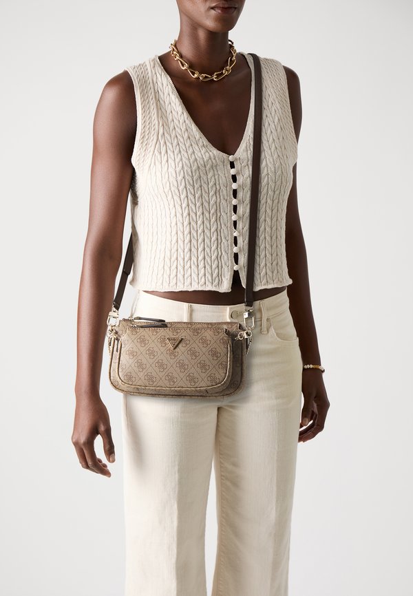 Guess NOELLE - Cross body bag - latte/brown