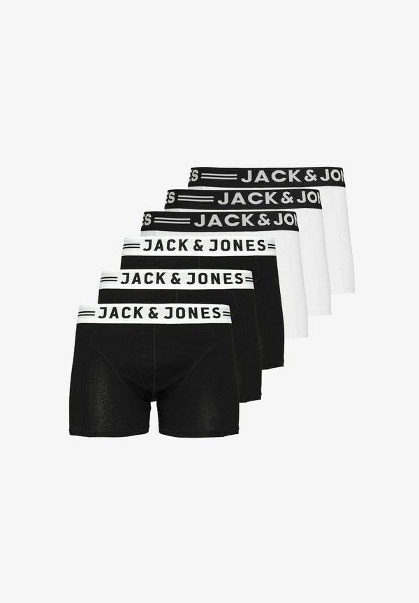 Jack & Jones RETRO 6ER PACK SENSE - Trunks - weiß  schwarz