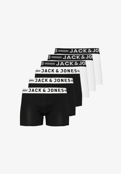 Jack & Jones RETRO 6ER PACK SENSE - Trunks - weiß  schwarz