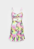 NEW girl ORDER TRIBAL PRINT CUT OUT DRESS