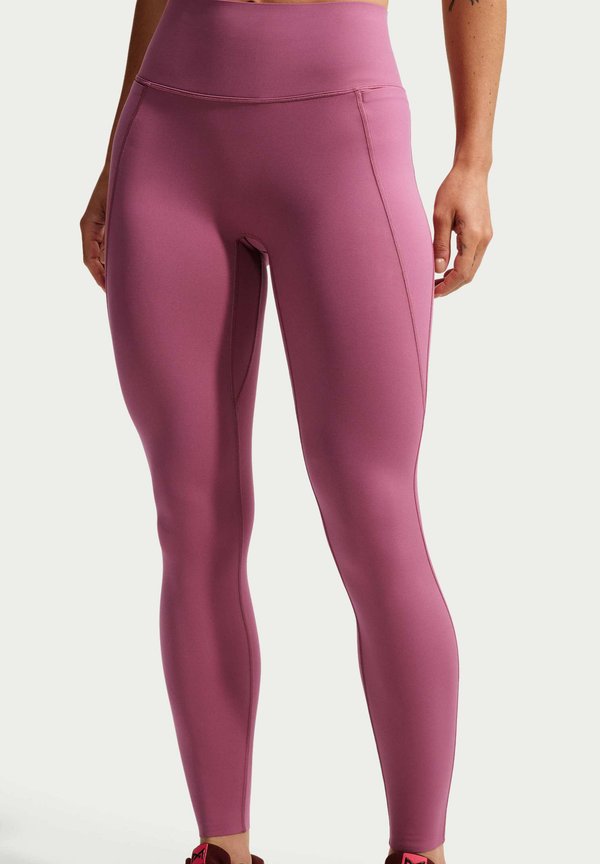 Nike Performance W NK DF UNVRSA HR 7/8 TGHT PKT - Leggings - pink smoke/pink smoke/mystic dates